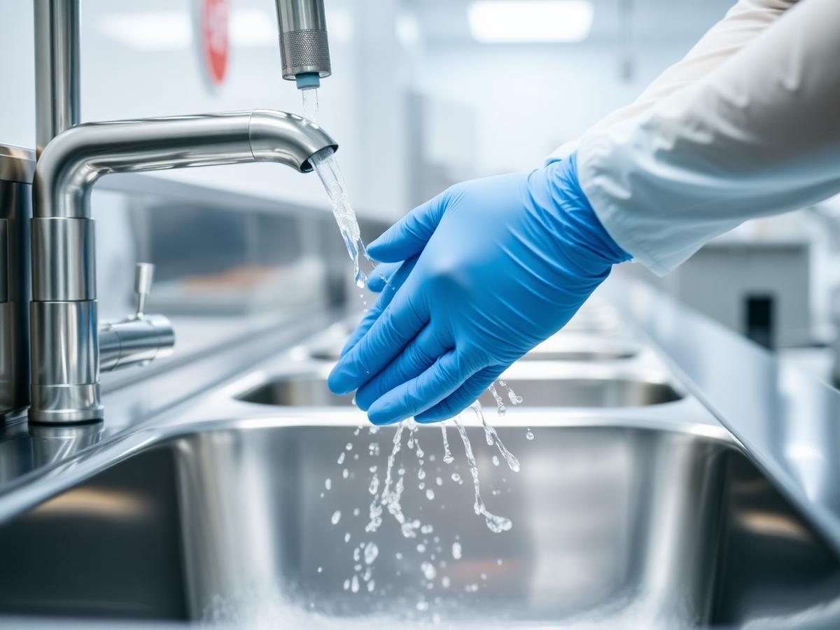 Higienização das mãos em estabelecimento de alimentos